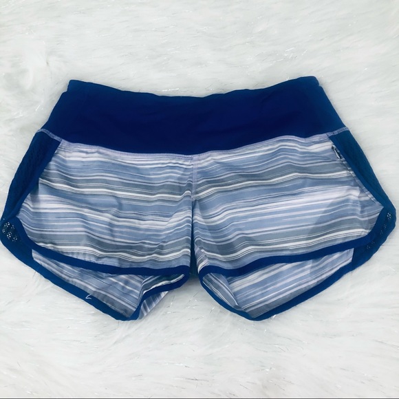 LULULEMON TURBO RUN SHIRT PURPLE STRIPE.SIZE 6 - Picture 7 of 12